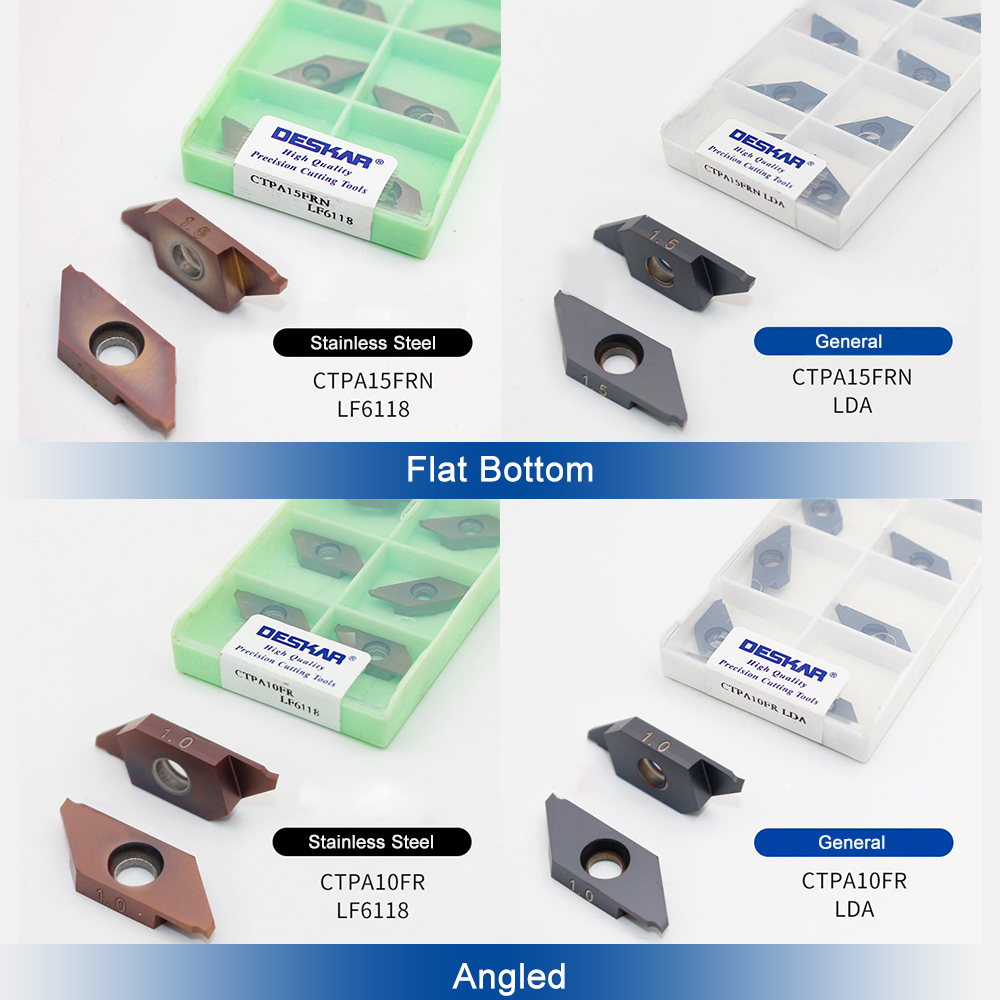 Parting Tool Lathe - Твердосплавная отрезная пластина DESKAR CTPA 10FRN